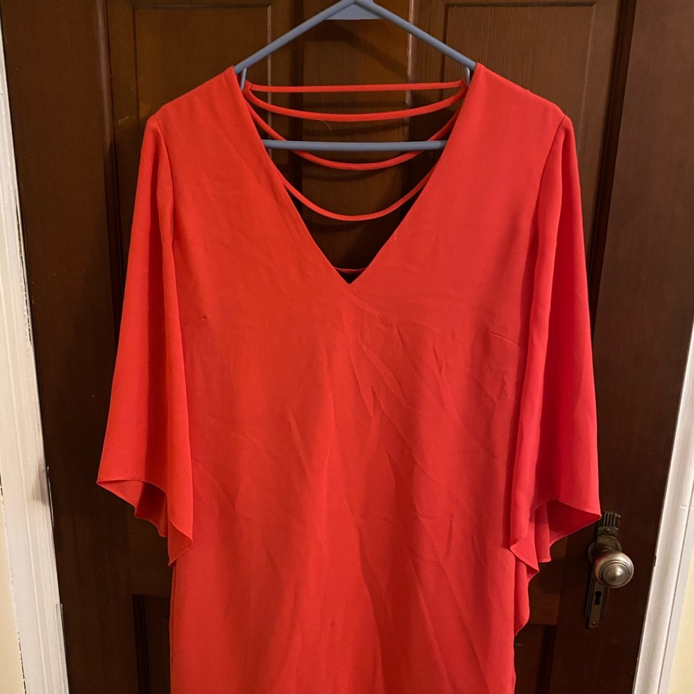 Peach mini dress